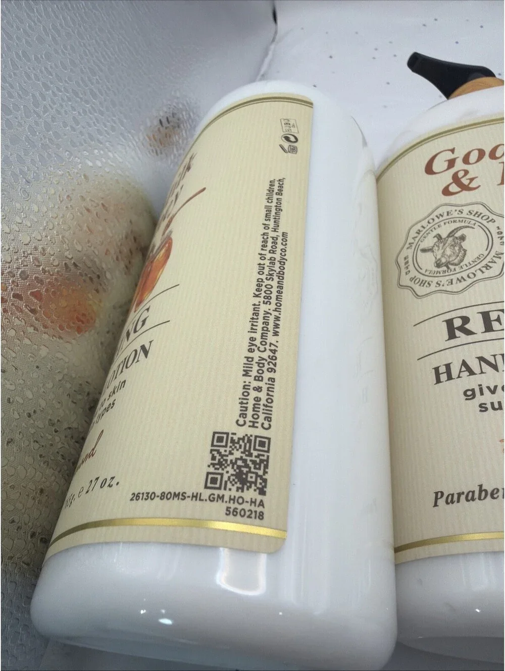 (2-Pack) Marlowe’s Goat Milk Honey Lotion Honey Almond 27oz Hand & Body Cream